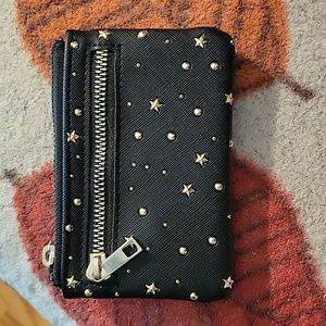 Apt. 9 black and gold wallet